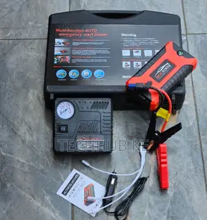 Car Jump Starter With Air Compressor – Battery Booster Tire Inflator