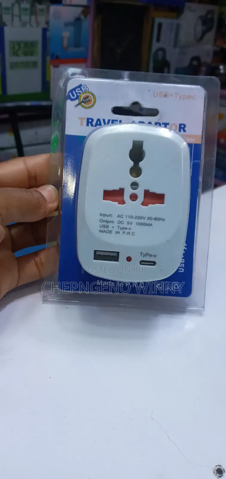 Universal Travel Adaptor With USB+type C
