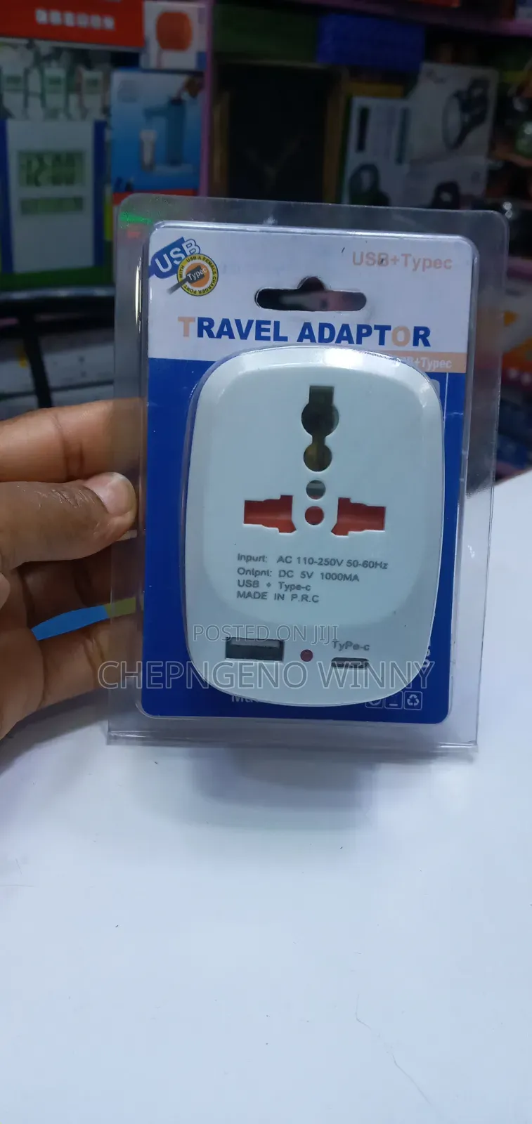 Universal Travel Adaptor With USB+type C