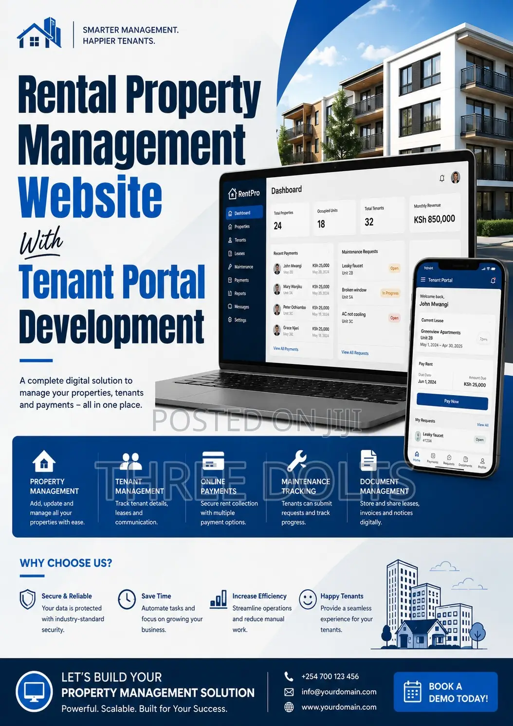 Rental Property Management Website With Tenant Portal Development