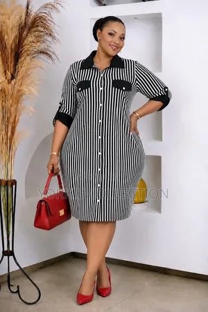 Striped Shirt Dress