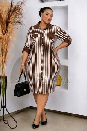 Striped Shirt Dress