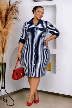 Striped Shirt Dress