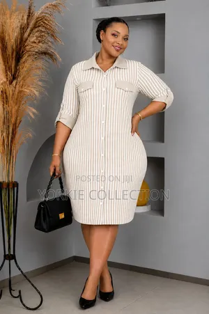 Striped Shirt Dress