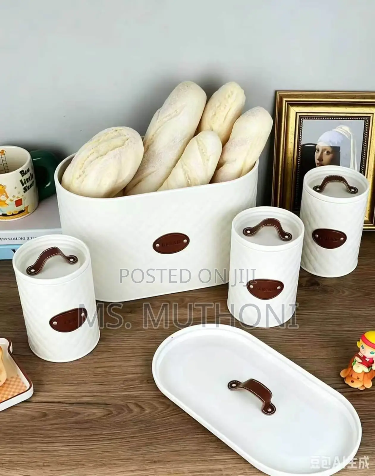 4-Piece Luxe Countertop Bread Bins Set
