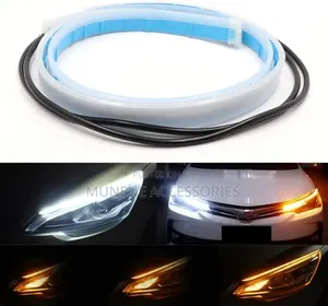 Sequential Flow DC 30cm Daytime Running Light Yellow and White Color