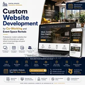 Custom Website Development for Co-Working and Event Space Rentals