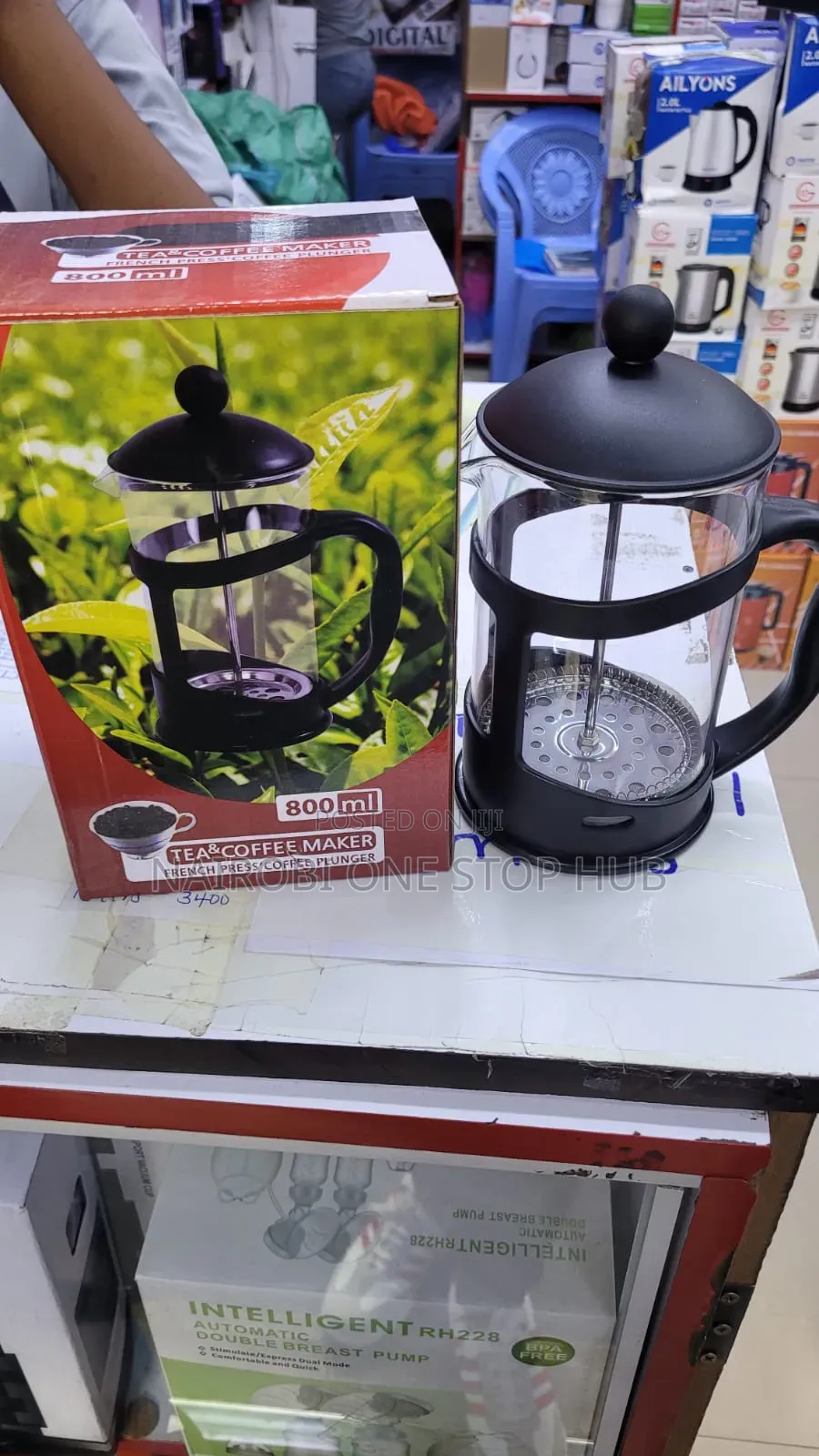 800ml French Press Tea Coffee Maker