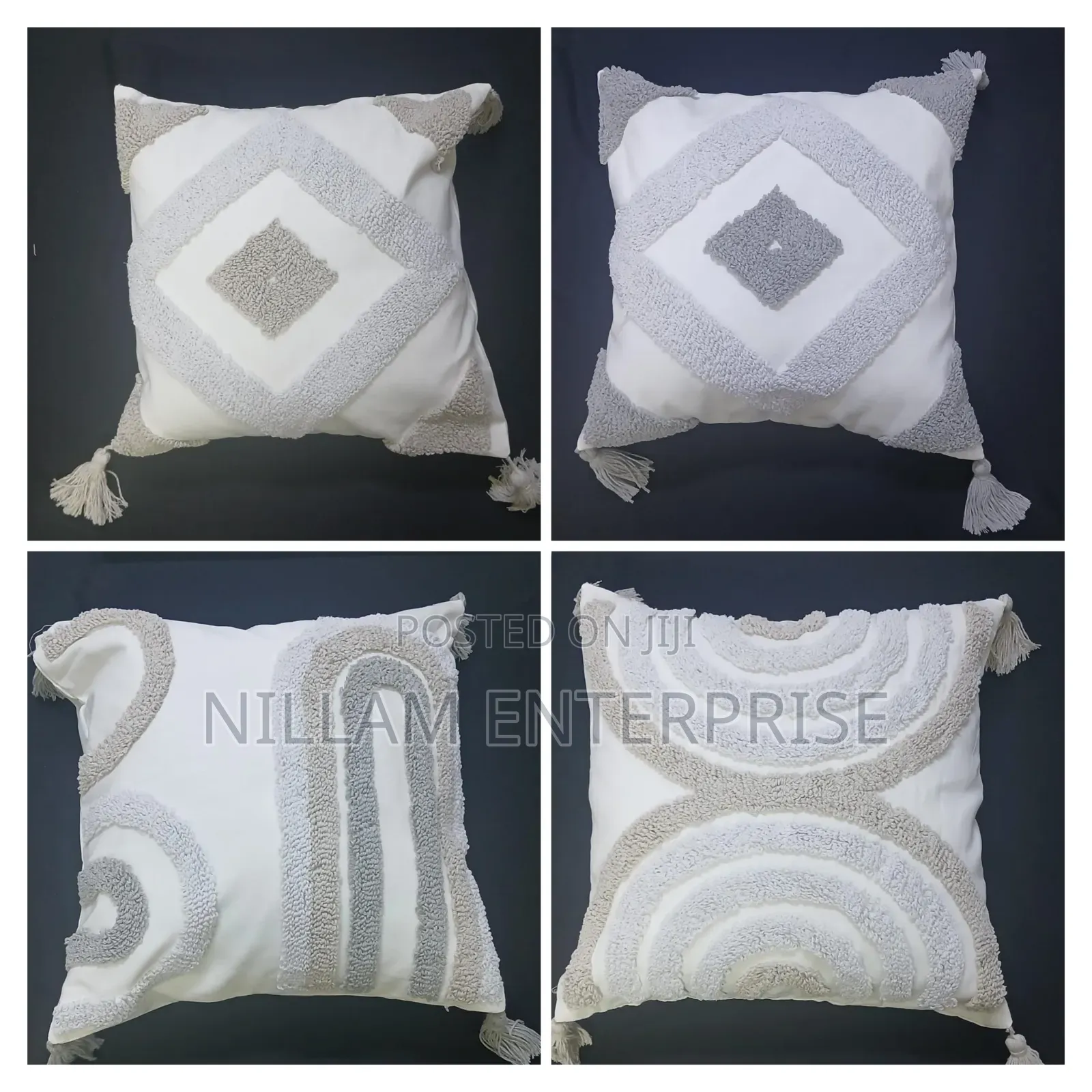 Tufted Boho Cushion Cover