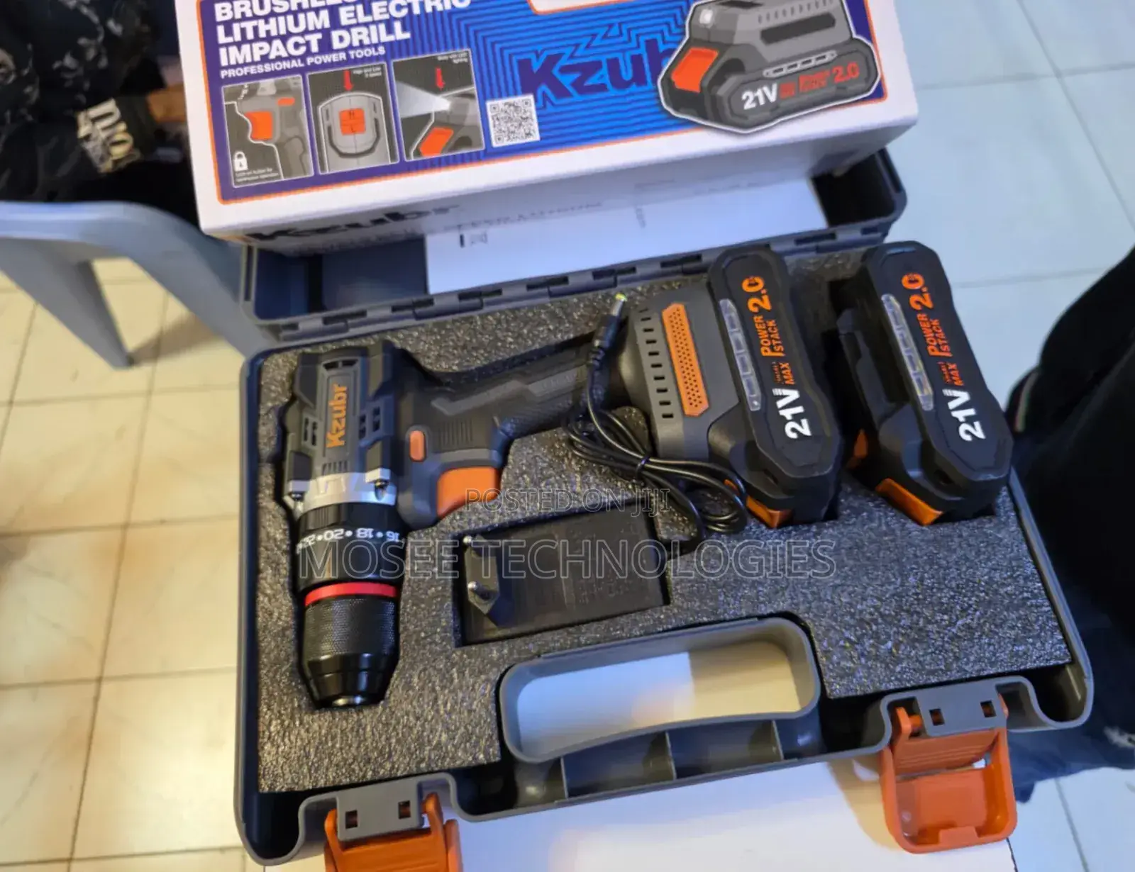 Kzubr 21V Professional Cordless Drill Driver Kit