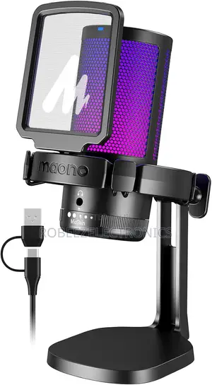 MAONO DGM20S Condenser USB Gaming RGB Microphone With Boom Arm