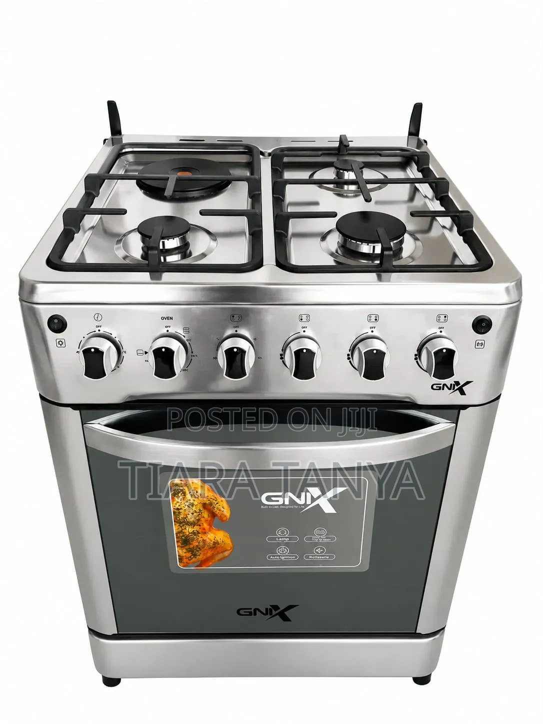 GNIX BLACK – 60×60 Premium Cooker With Food Warmer Compartment
