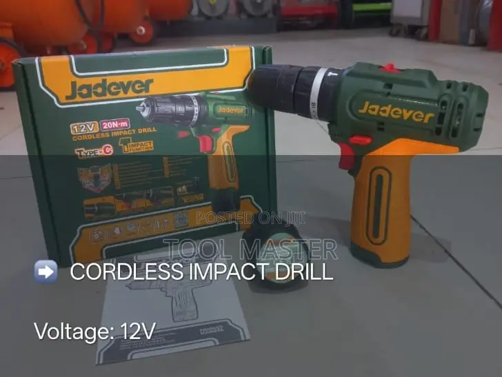 Jadever 12V Cordless Impact Drill