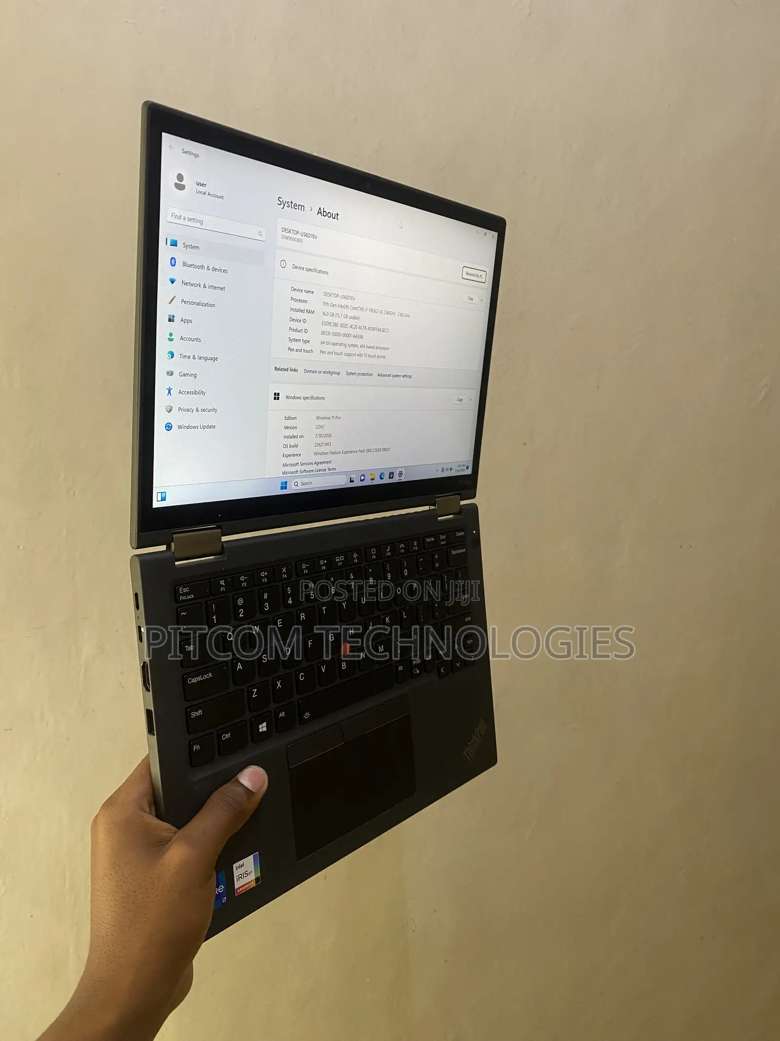 Laptop Lenovo ThinkPad X13 Gen 2 16GB Intel Core i7 SSD 256GB