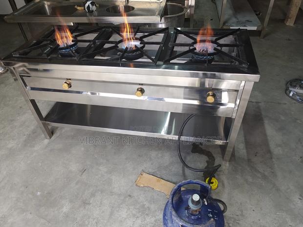 3‐Burner Commercial Cooker - thumbnail 2