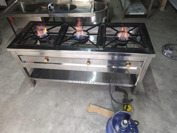 3‐Burner Commercial Cooker - thumbnail 3