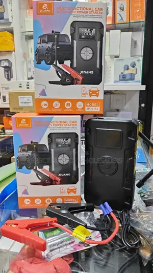 Jump Start Pump Up: 4-in-1 Portable Battery Pack Air Compressor