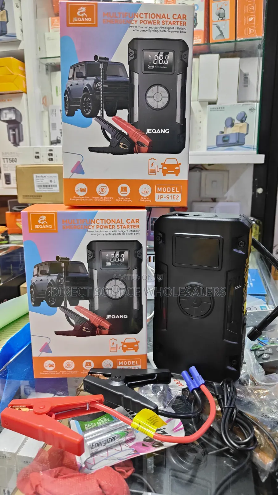 Jump Start Pump Up: 4-in-1 Portable Battery Pack Air Compressor