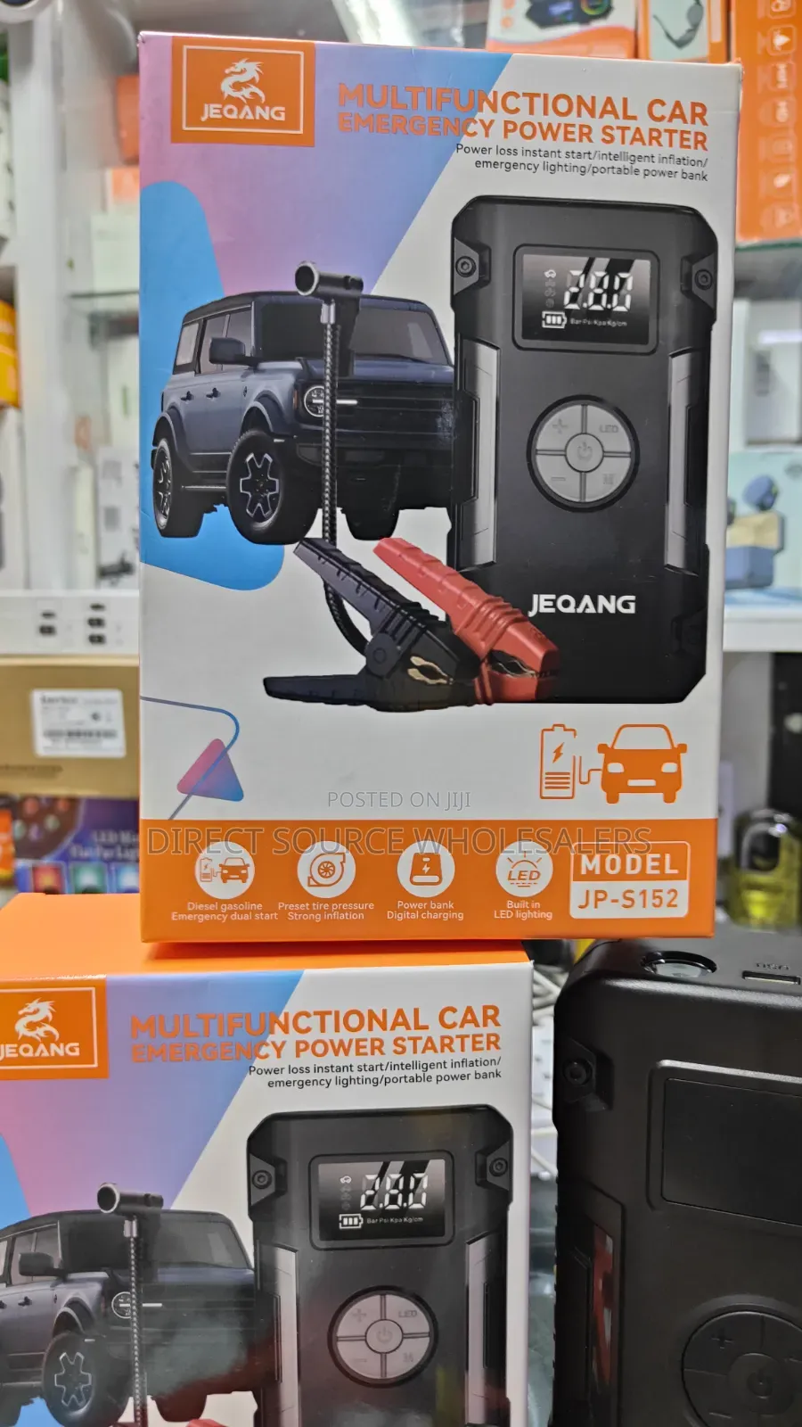 Jump Start Pump Up: 4-in-1 Portable Battery Pack Air Compressor