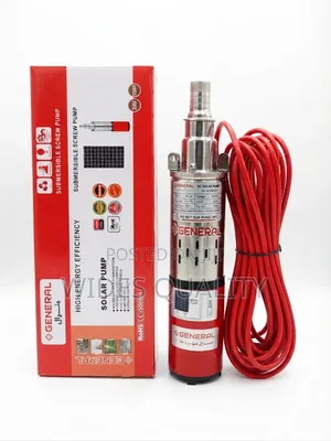 General Brand DC Submersible Solar Screw Pump.