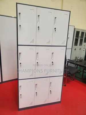 Nine Lockers Steel Cabinet