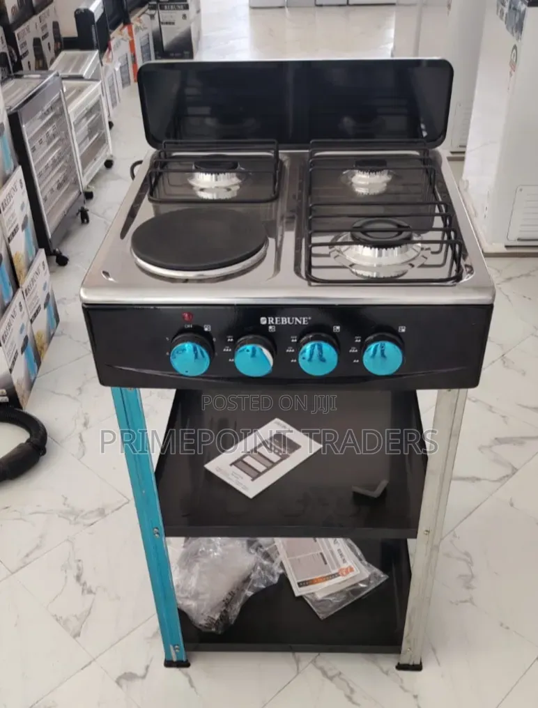 Upgrade Your Kitchen With the Rebune 3 Gas + 1 Electric Cooker