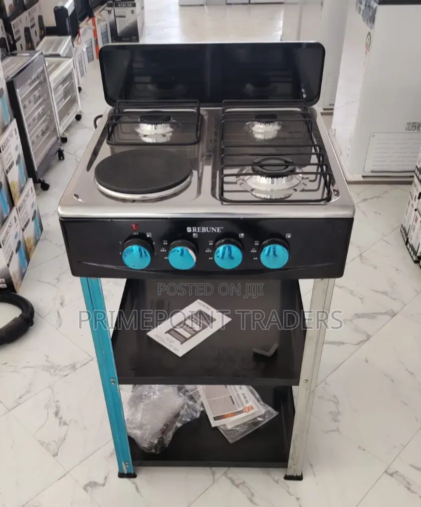 Upgrade Your Kitchen With the Rebune 3 Gas + 1 Electric Cooker