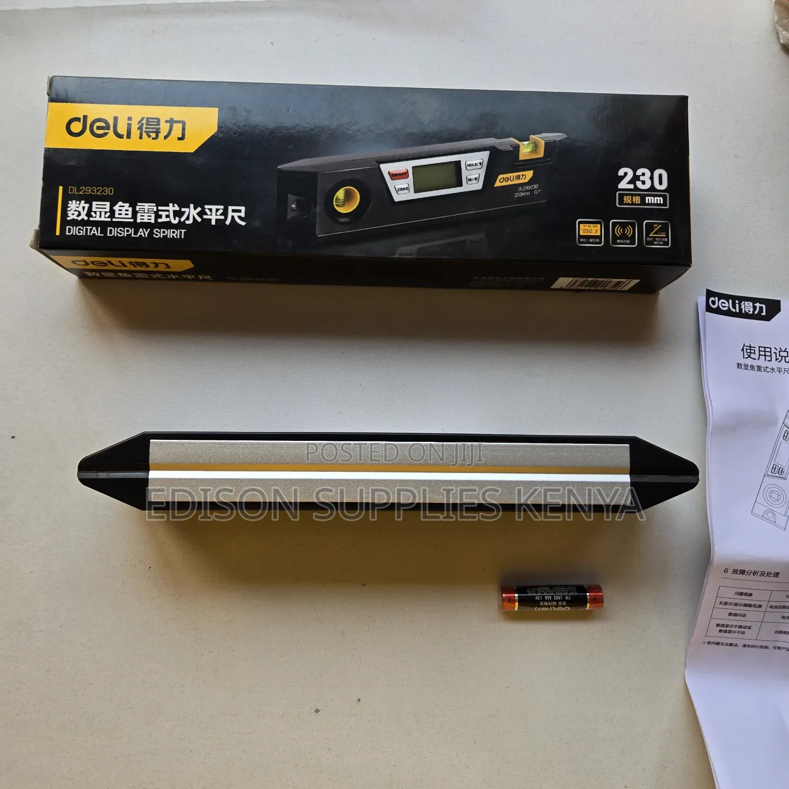 Digital Spirit Level 23cm Magnetic Bubble Level Digital Inclinometer
