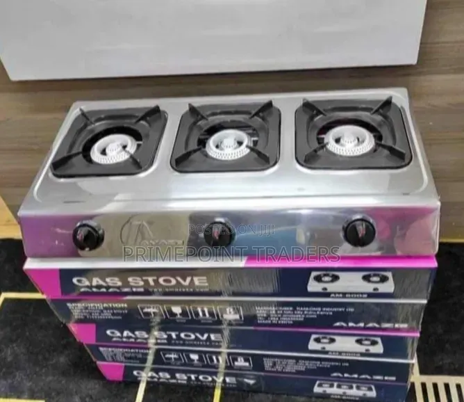 Amaze 3-Burner Table Top Gas Stove – Compact Design, Powerful Perfo
