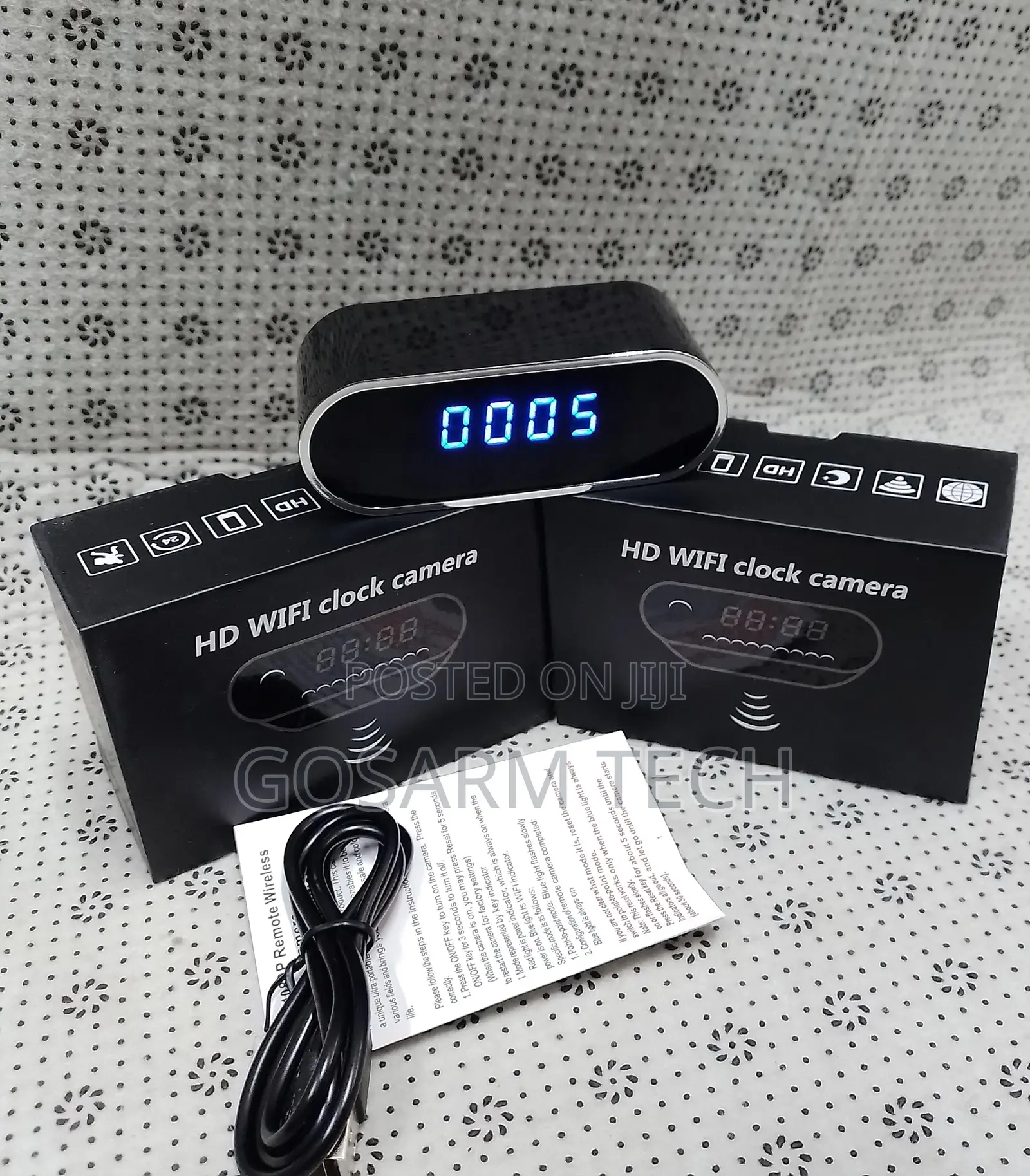 Spy Table Clock Camera Discreet Home Security Wifi Camera