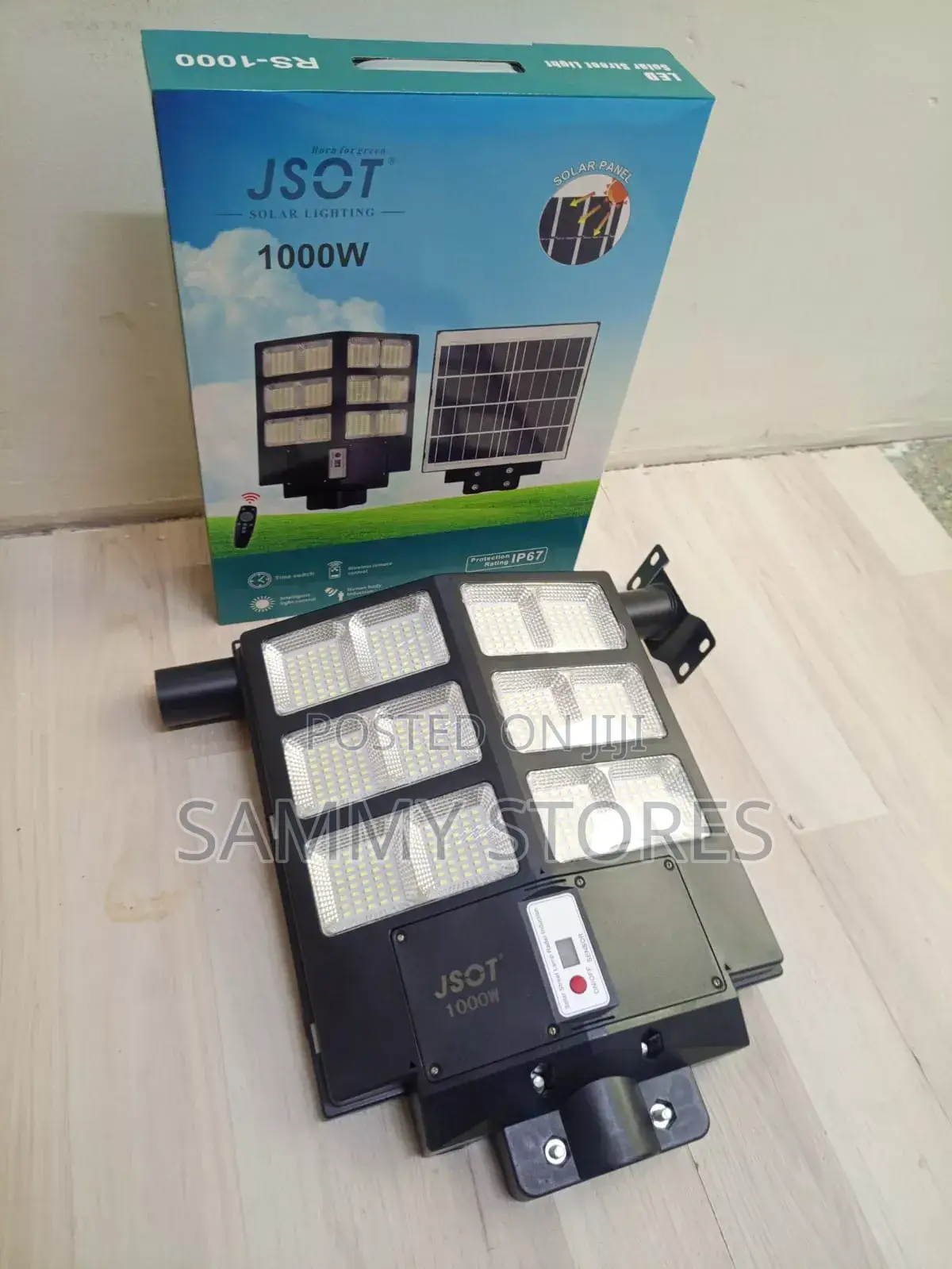1000W IP67 Waterproof Solar LED Street Lamp for Home, Garden Farm