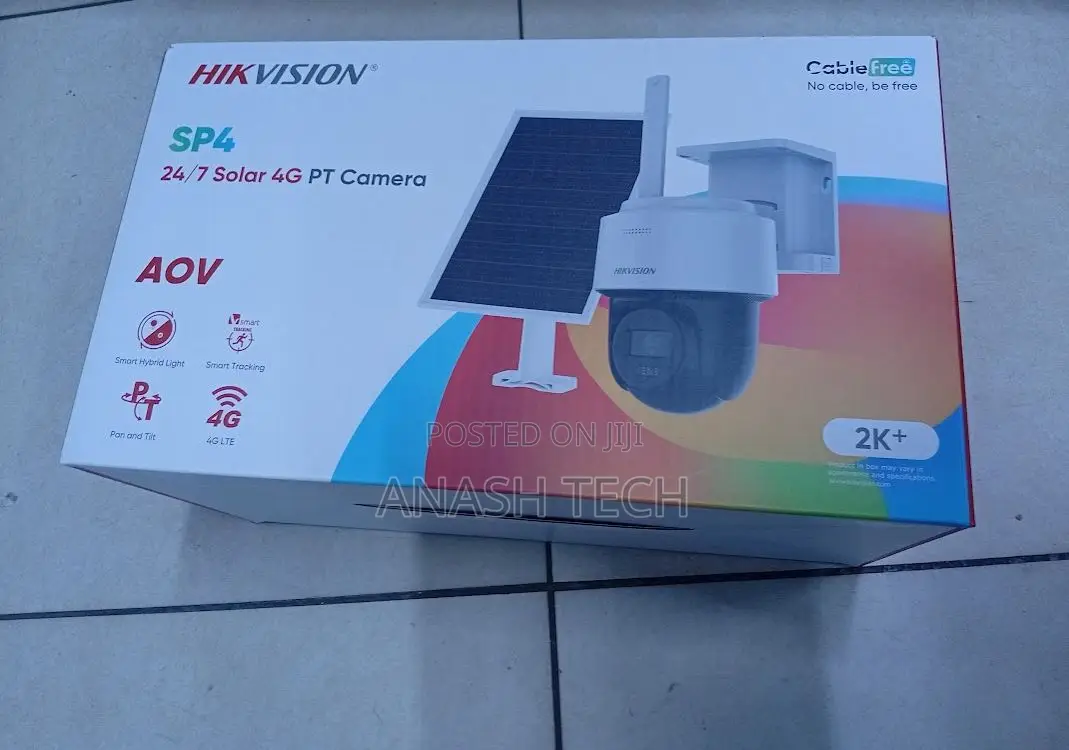 Hikvision SP4 Single Lens Solar CCTV Camera4G LTE, Two-Way Audio