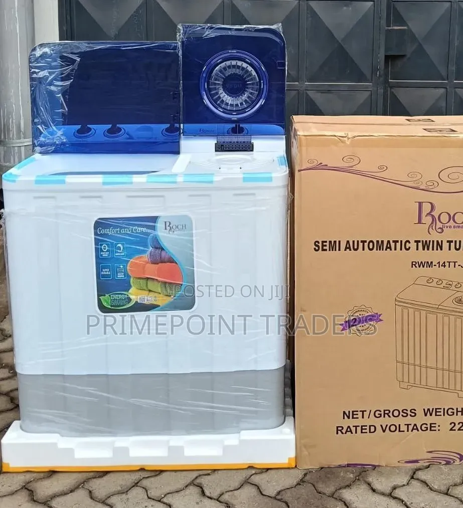 ROCH 14KG Semi-Automatic Twin Tub Washer Fast, Efficient Family-Sized