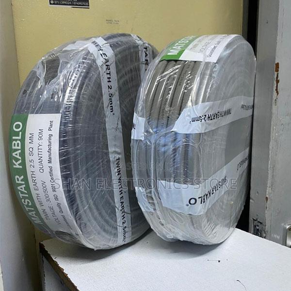 Twin Earth Electrical Cable - 90m Roll 2.5mm - thumbnail 2