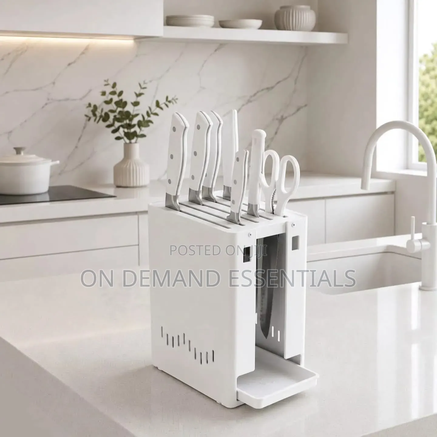 Multifunctional Kitchen Knife Block Organizer