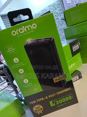 Oraimo Traveler 15 20000mAh Rechargeable Fast Charging Power Bank