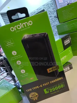 Oraimo Traveler 15 20000mAh Rechargeable Fast Charging Power Bank
