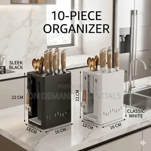 Multifunctional Kitchen Knife Block Organizer
