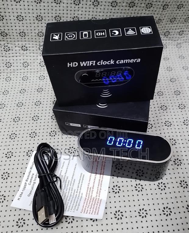 Hd Digital Clock Spy Camera for Home Office Monitoring
