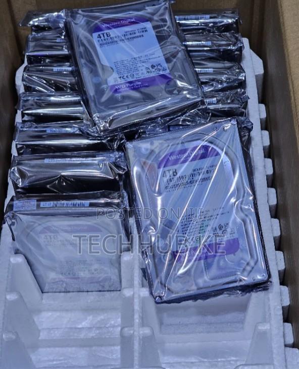 WD Western Digital 4TB Purple Internal Hard Drive HDD - SATA 6 Gb/S