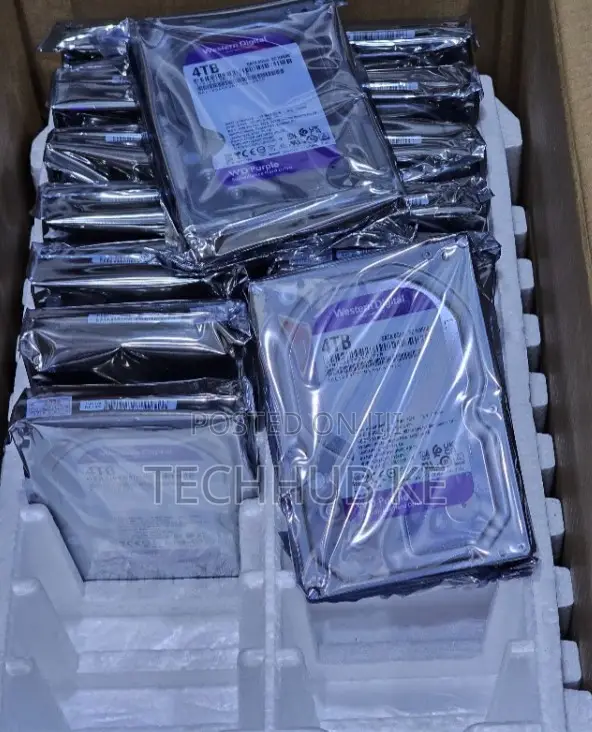 WD Western Digital 4TB Purple Internal Hard Drive HDD - SATA 6 Gb/S