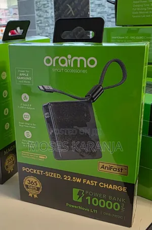 Oraimo PowerNova L11 10000mAh Portable 22.5W Fast Power Bank