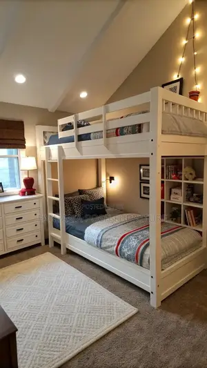 4x6 Space-Saving White Bunk Bed + Free Delivery: Limited Units