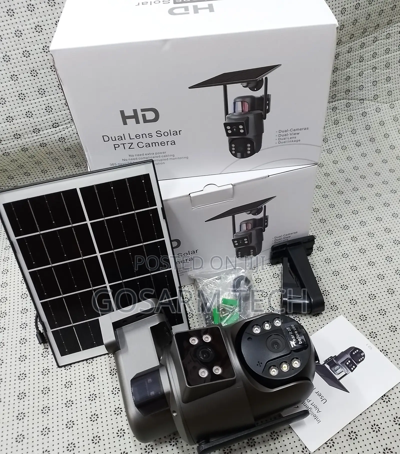 Ubox Dual Lens Simcard PTZ Camera With Siren PTZ Camera