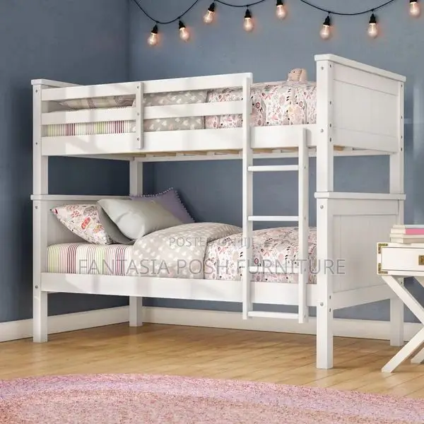 4x6 Charming White Bunk Bed: Payment on Delivery