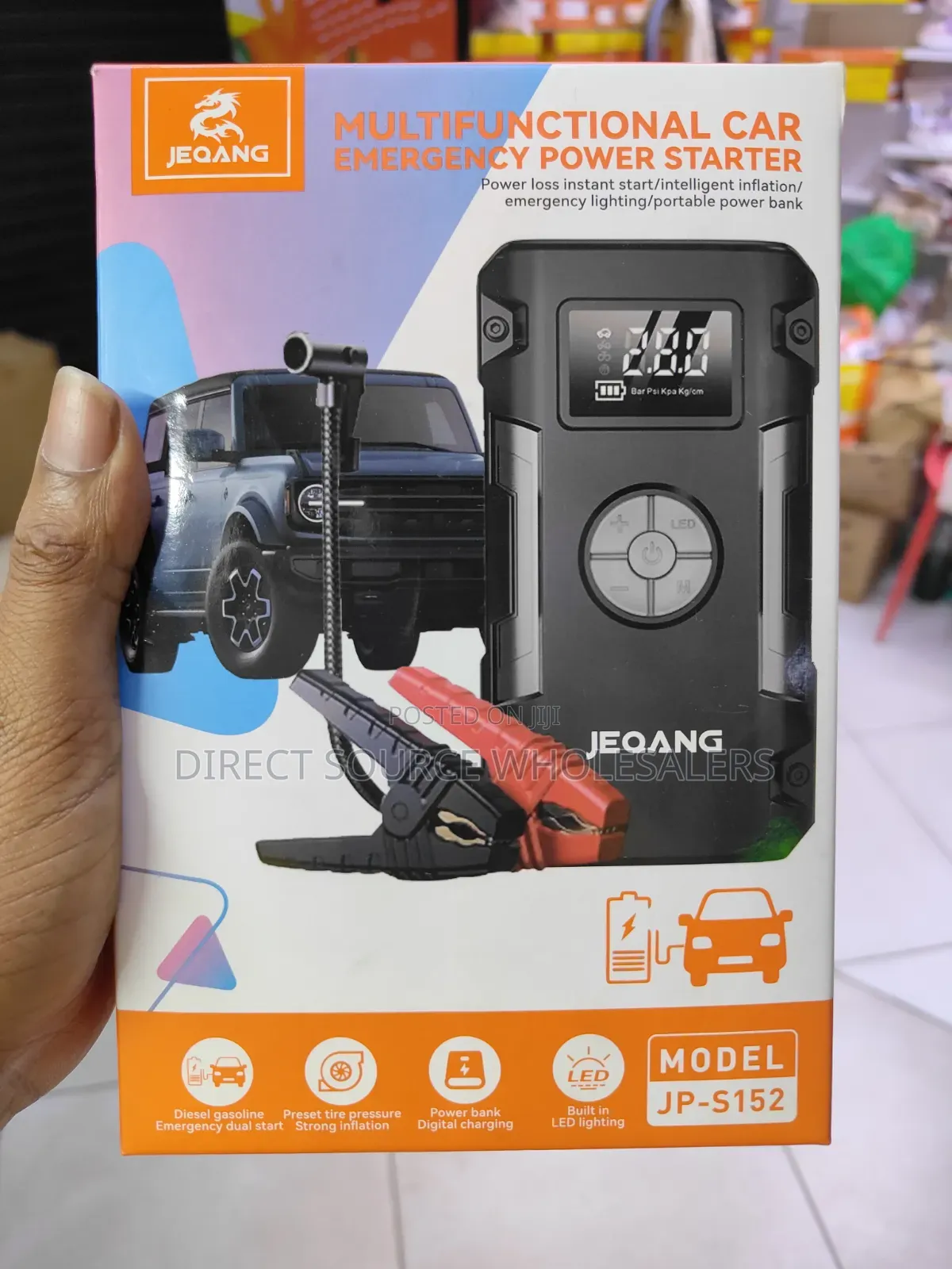 Say Goodbye to Roadside Drama: JEQANG JP-S152 Jump Starter