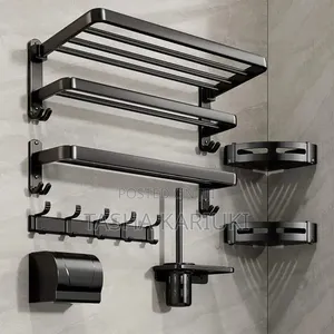Aluminium Towel Rack Organiser