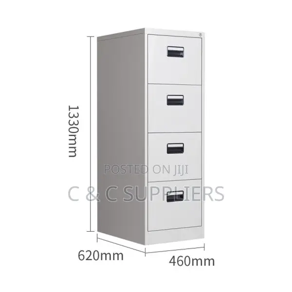 4-Drawer Reception Metallic Cabinet
