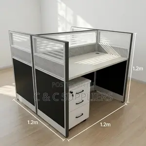 Office Workstation-2 Seater (White)