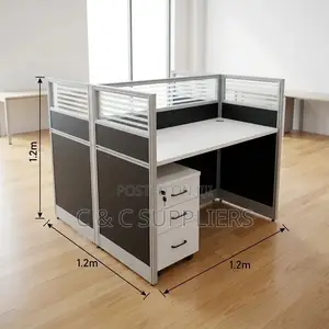 Office Workstation-2 Seater (White)